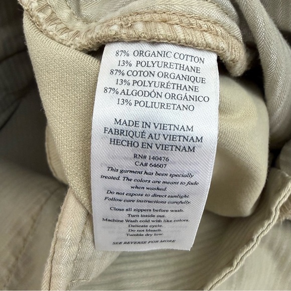 Faherty Coastline Stretch Chino Organic Cotton Pants Trousers Straight Leg Khaki - Picture 14 of 15